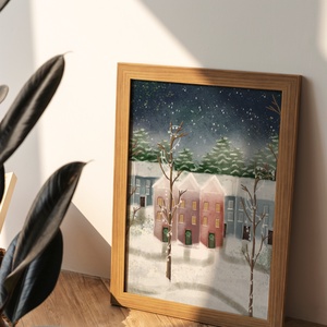 Csendes éji hóesés, Művészet, Grafika & Illusztráció, Digitális, Fotó, grafika, rajz, illusztráció, MESKA