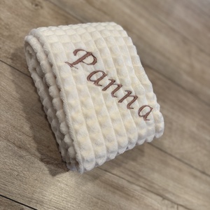 Egyrétegű babatakaró - minta nélkül , névvel  - baba - mama - baba ágynemű - babatakaró, gyerek pléd - Meska.hu