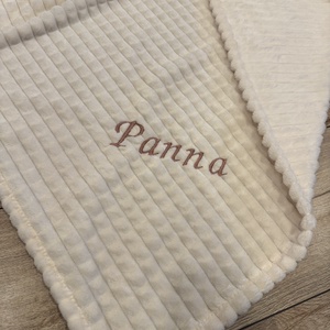 Egyrétegű babatakaró - minta nélkül , névvel  - Meska.hu