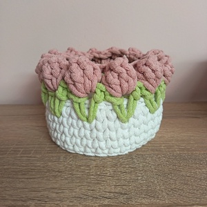 Tulipán kosár - Meska.hu