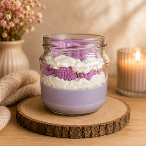 Szójaviasz desszertgyertya 300 g � kézműves gyertya üvegtégelyben - otthon & életmód - gyertya, illat, aroma - gyertya - Meska.hu