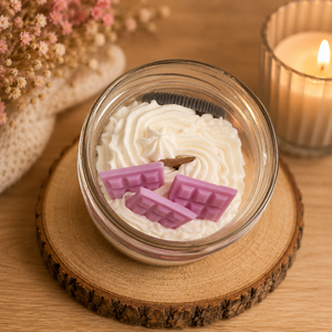 Szójaviasz desszertgyertya 300 g � kézműves gyertya üvegtégelyben - otthon & életmód - gyertya, illat, aroma - gyertya - Meska.hu