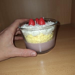 Karamell illatú szójaviasz desszertgyertya 370 g � kézműves illatgyertya üvegtégelyben - otthon & életmód - gyertya, illat, aroma - gyertya - Meska.hu