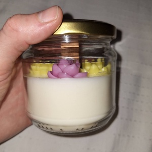 Frissítő nyári gyümölcskoktél illatú szójaviasz gyertya 260 g � kézműves illatgyertya üvegtégelyben - otthon & életmód - gyertya, illat, aroma - gyertya - Meska.hu