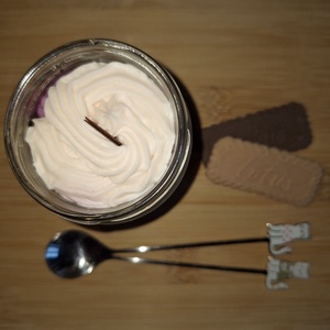 Szójaviasz desszertgyertya 200 g � kézműves gyertya üvegtégelyben - otthon & életmód - gyertya, illat, aroma - gyertya - Meska.hu