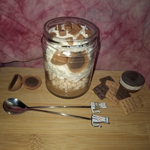 Karamell illatú szójaviasz desszert gyertya 250 g � kézműves illatgyertya üvegtégelyben - otthon & életmód - gyertya, illat, aroma - gyertya - Meska.hu