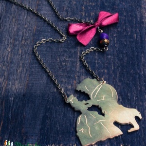 Szépség és a Szörnyeteg Disney egyedi nyaklánc - Meska.hu