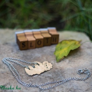 Lajhár nyaklánc, állatos nyaklánc, lajhár ékszer -  - Meska.hu