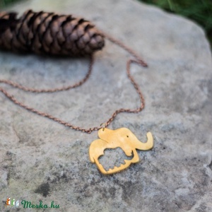 Elefánt nyaklánc, állatos nyaklánc, elefánt ékszer -  - Meska.hu