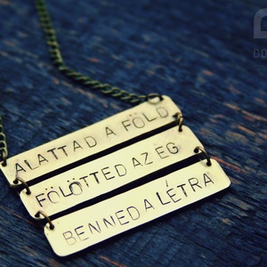 Weöres Sándor idézetes -  táblácskás verses nyaklánc - Meska.hu