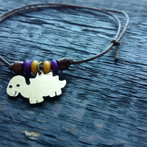 Mini dinós állítható antiallergén karkötő - Meska.hu