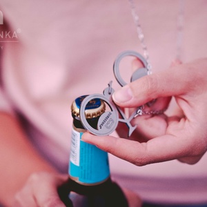 BICIKLIS sörnyitó fesztivál nyaklánc, BRINGÁS ÉKSZER, BICIKLISEKNEK -  - Meska.hu