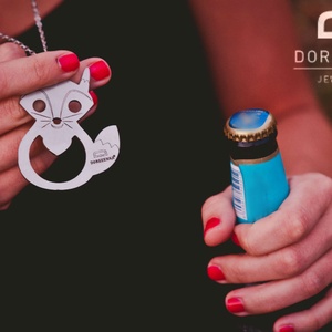 RÓKÁS sörnyitó fesztivál nyaklánc, RÓKÁS ÉKSZER, -  - Meska.hu