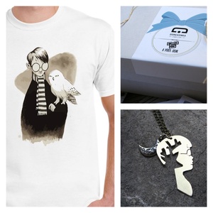 Harry Potter ajándékcsomag, Harry Potter póló, Harry Potter ékszer, Férfi ajándék, Filmes ajándék - Meska.hu