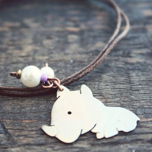 Mini baba orrszarvú fityegős karkötő - Meska.hu