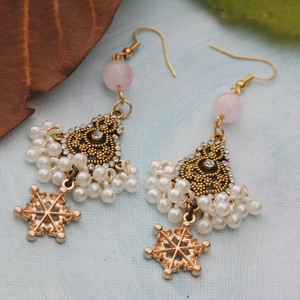 Hókirálynő fülbevaló, Ékszer, Fülbevaló, Csillár fülbevaló, , MESKA