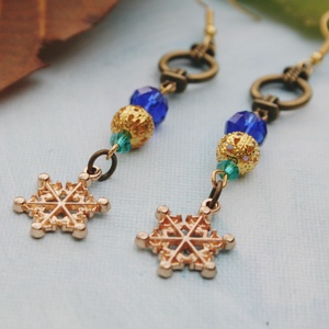 Essél ránk már hó fülbevaló - ékszer - fülbevaló - lógó fülbevaló - Meska.hu