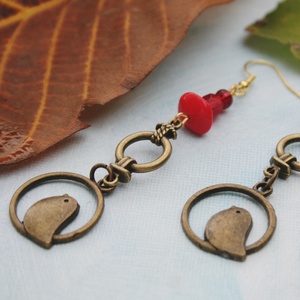 Pintyögő fityfiritty fülbevaló - ékszer - fülbevaló - lógó fülbevaló - Meska.hu