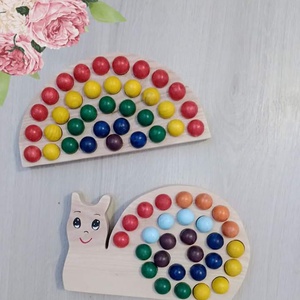 Montessori szivárvány szortírozó, Játék & Sport, Készségfejlesztő és Logikai játék, Szín és formaválogató játékok, Famegmunkálás, MESKA