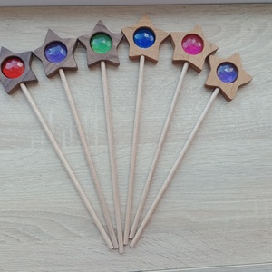 Kristályos varázspálca - játék & sport - készségfejlesztő és logikai játék - montessori szivárvány, waldorf játékok - Meska.hu