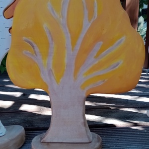 Fából készült őszi fák - játék & sport - készségfejlesztő és logikai játék - montessori szivárvány, waldorf játékok - Meska.hu