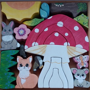 A gomba alatt fajáték szett - Meska.hu