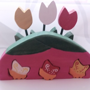 A három pillangó fajáték szett - játék & sport - készségfejlesztő és logikai játék - montessori szivárvány, waldorf játékok - Meska.hu