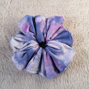 Batikolt XL scrunchie - textil hajgumi - ruha & divat - hajdísz & hajcsat - hajgumi - Meska.hu