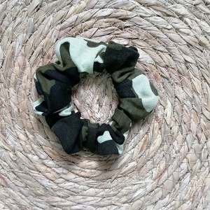 Terepmintás scrunchie - textil hajgumi - Meska.hu
