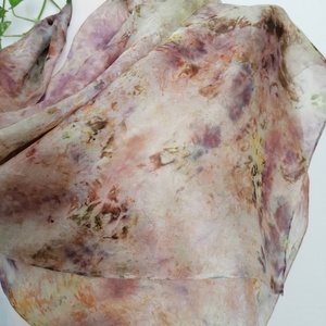  Ecoprint hernyóselyem sál - ruha & divat - sál, sapka, kendő - sál - Meska.hu