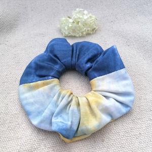 Batikolt scrunchie - textil hajgumi - ruha & divat - hajdísz & hajcsat - hajgumi - Meska.hu