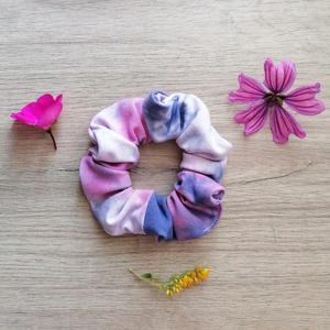 Batikolt scrunchie - textil hajgumi - ruha & divat - hajdísz & hajcsat - hajgumi - Meska.hu