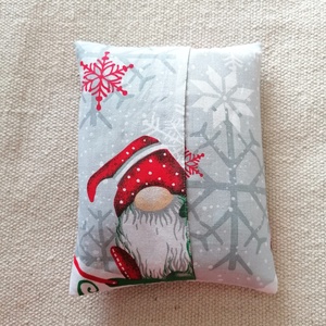 Manó  és rénszarvas mintás meggymag párna - szépségápolás - egészségmegőrzési kellékek - meggymagpárna - Meska.hu