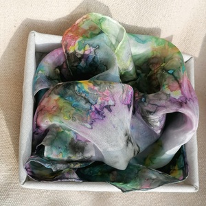 Mintás hernyóselyem kendő  - ruha & divat - sál, sapka, kendő - sál - Meska.hu