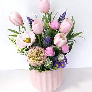 Tulipános tavaszi asztaldísz - Meska.hu