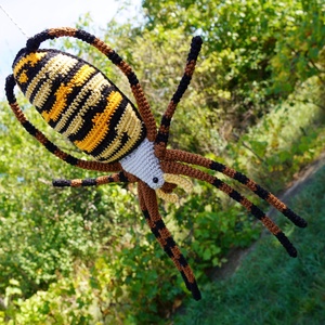 Horgolt darázspók (Argiope bruennichi) - játék & sport - plüssállat & játékfigura - más figura - Meska.hu