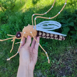 Horgolt gyötrőszúnyog (Aedes vexans) - játék & sport - plüssállat & játékfigura - más figura - Meska.hu