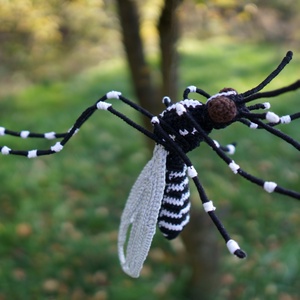 Horgolt ázsiai tigrisszúnyog (Aedes albopictus) - játék & sport - plüssállat & játékfigura - más figura - Meska.hu