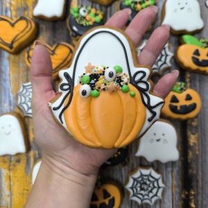 Halloween-i tök mézeskalács ajándék - Meska.hu