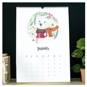 Kávés falinaptár 2026 A/4 - Meska.hu