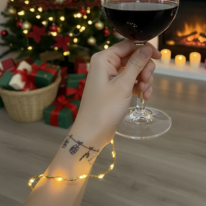 Karácsonyi ideiglenes tetkó (A6 méret) - karácsony - karácsonyi ruházat - karácsonyi ruha kiegészítők - Meska.hu