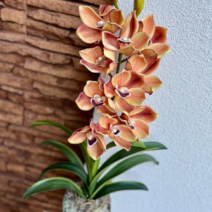 Polifoam csónak orchidea-narancs, Otthon & Életmód, Dekoráció, Virágdísz és tartó, Csokor & Virágdísz, , MESKA