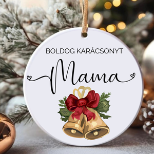 Kerámia karácsonyfadísz, Karácsony, Karácsonyi lakásdekoráció, Karácsonyfadíszek, Fotó, grafika, rajz, illusztráció, MESKA