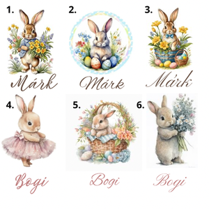 Húsvéti névre szóló tojásgyűjtő  - játék & sport - ovis felszerelés - ovis zsák - Meska.hu