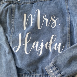 Esküvői farmerkabát - esküvő - esküvői szett - Meska.hu