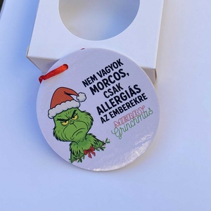 Grincs karácsonyfadísz - karácsony - karácsonyi lakásdekoráció - karácsonyfadíszek - Meska.hu