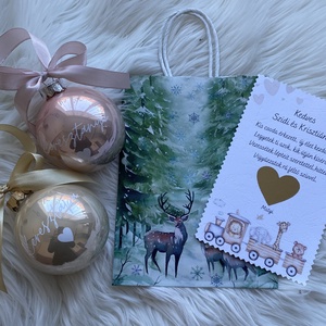 Keresztszülő felkérő karácsonyi gömb - otthon & életmód - konyhafelszerelés, tálalás - tálalás - bögre & csésze - Meska.hu