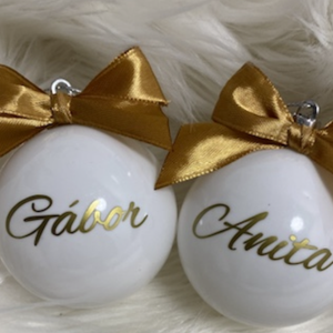 Karácsonyi gömb  - karácsony - karácsonyi lakásdekoráció - karácsonyfadíszek - Meska.hu