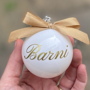 Karácsonyi gömb  - karácsony - karácsonyi lakásdekoráció - karácsonyfadíszek - Meska.hu