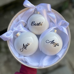 Karácsonyi gömb - karácsony - karácsonyi lakásdekoráció - karácsonyfadíszek - Meska.hu